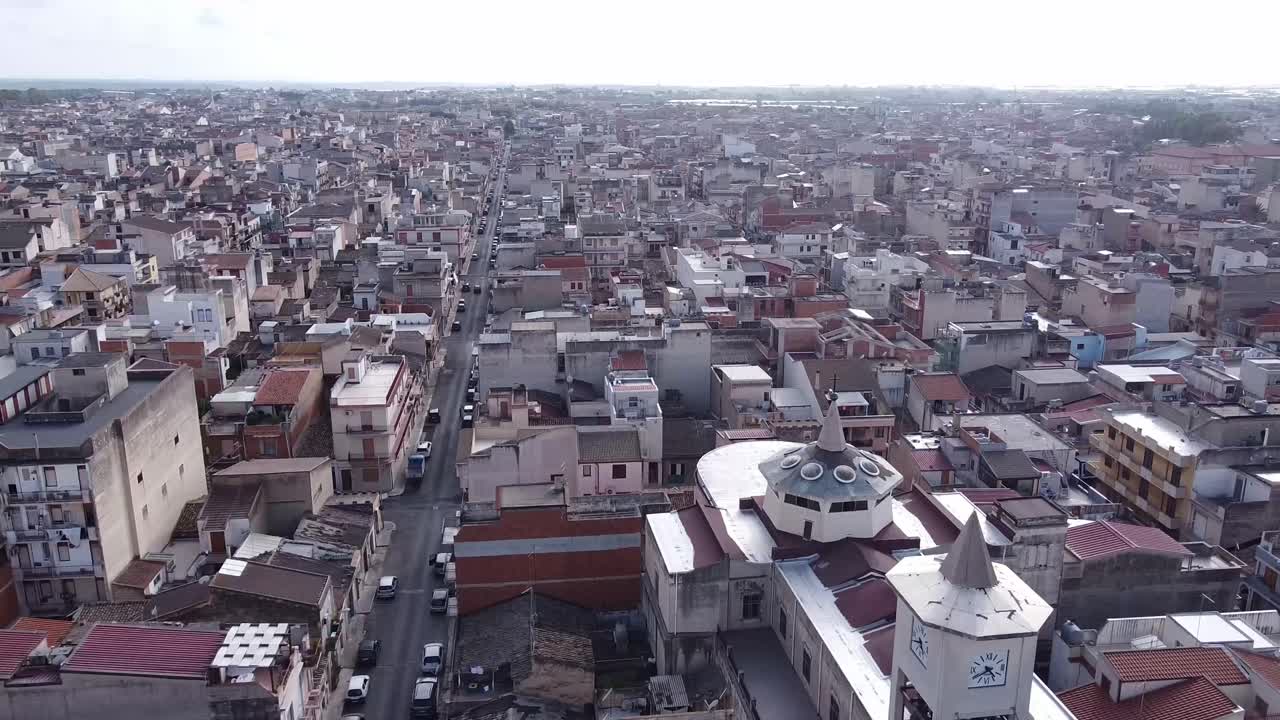 Veduta di Vittoria, Sicilia, Italia