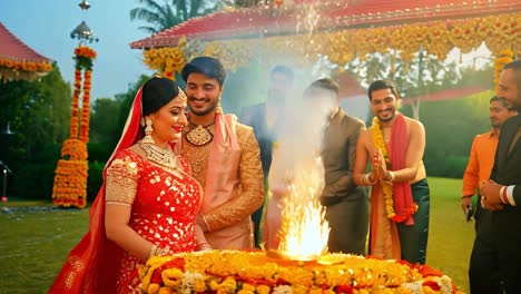 beautiful indian wedding ceremony