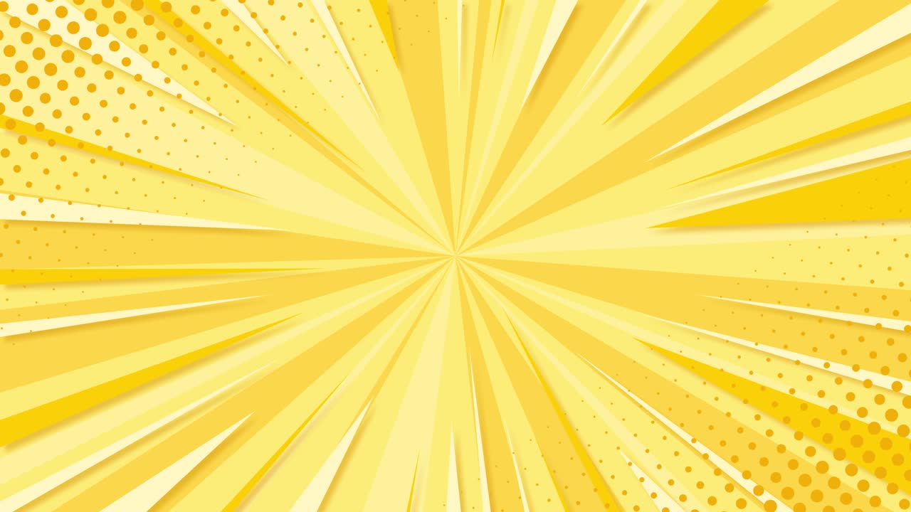 확장되는 태양 폭발 패턴의 추상적인 애니메이션