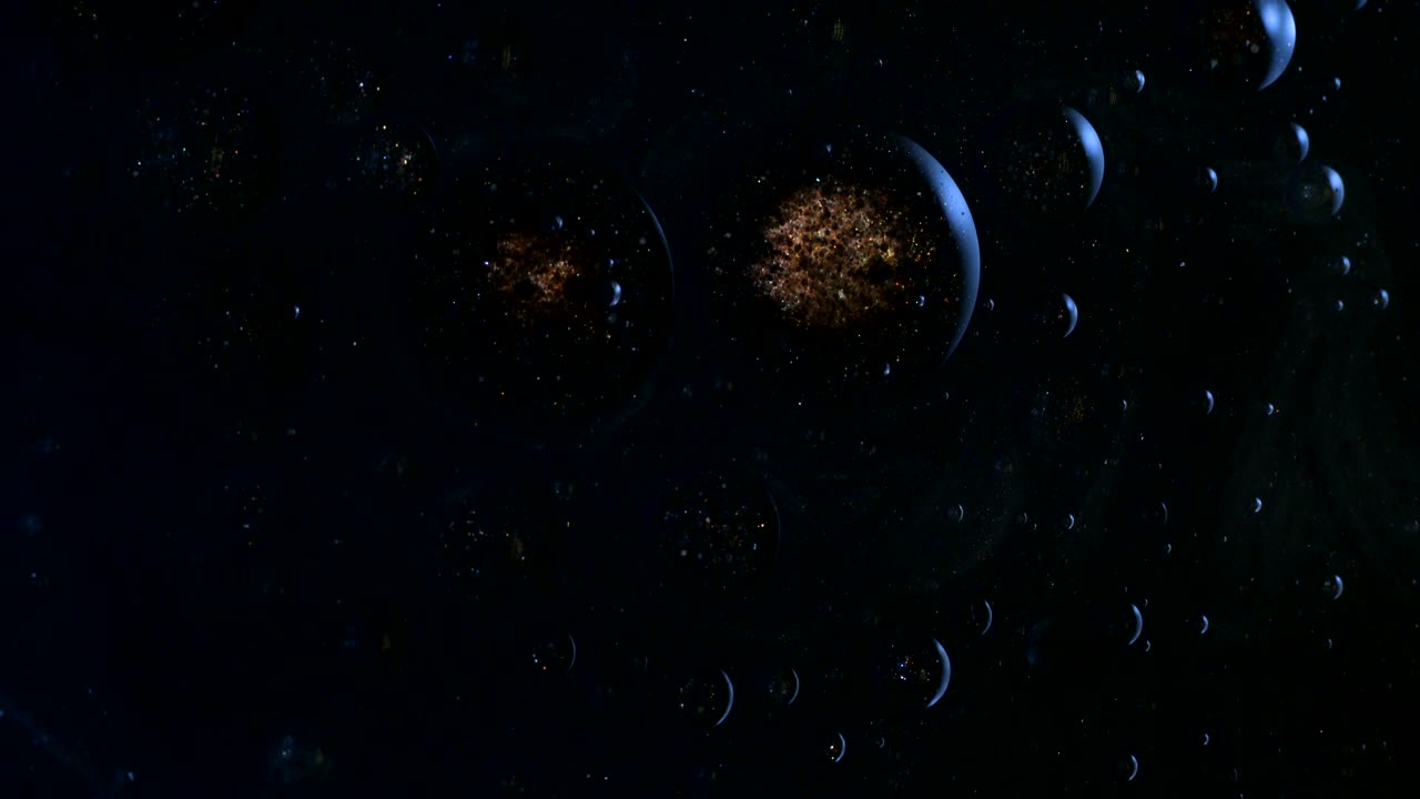 Abstract liquid oil bubble background