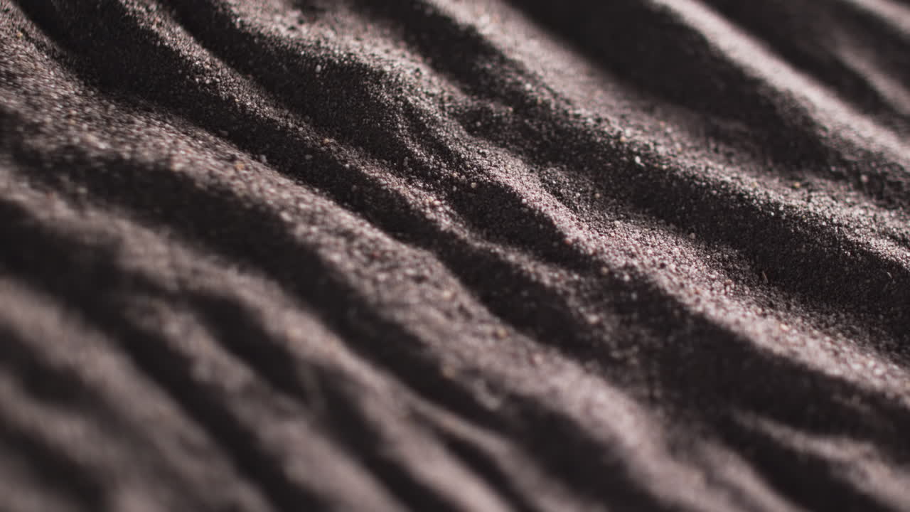 Close-up of textured fabric creates an abstract landscape