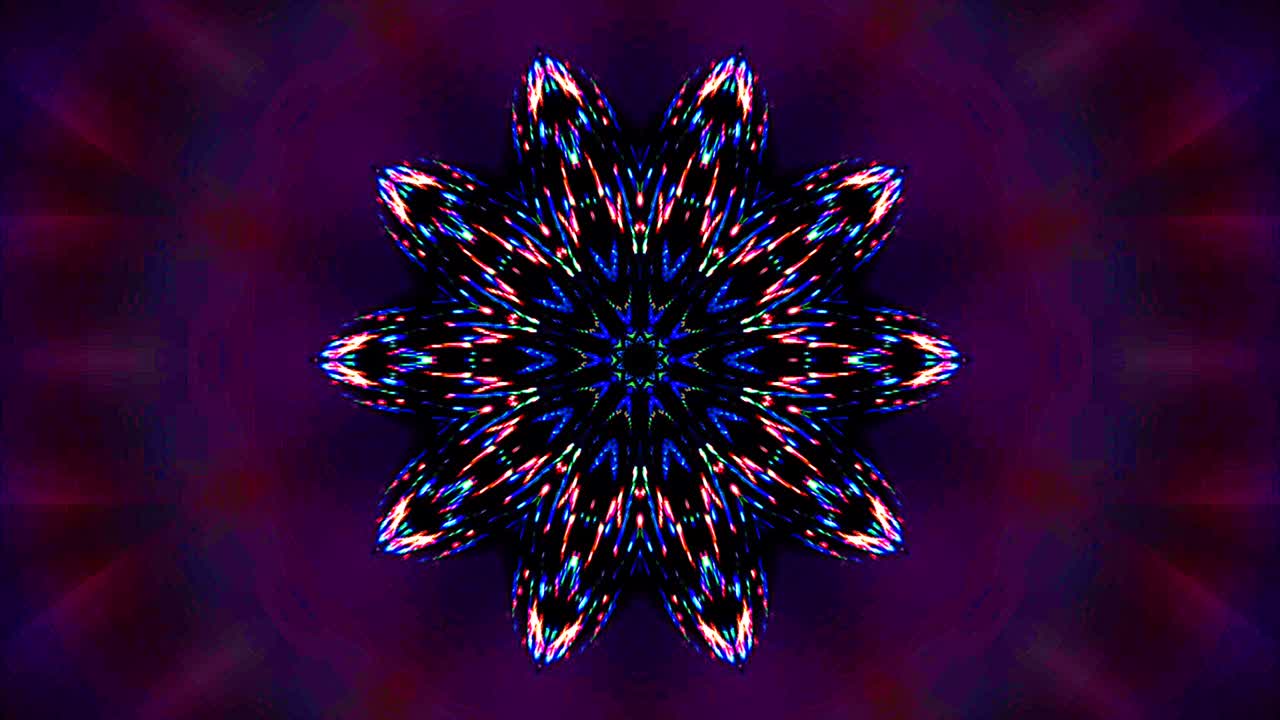 Bright abstract light governing full color, kaleidoscope