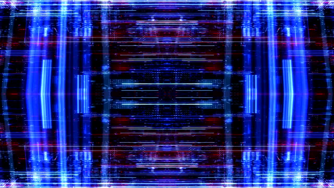 patrón de tecnología abstracta con líneas y puntos de conexión. render 3d 4k bucle