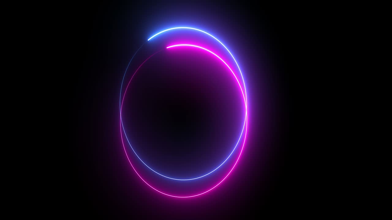 빛나는 네온 라인 추상적인 배경