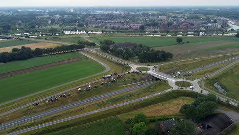 dutch farmer protest in hardenberg, against nitrogen restrictions