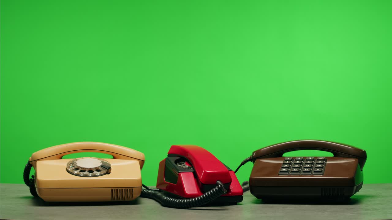 Retro vintage phone, A yellow rotary telephone is displayed on a wooden desk, adding a nostalgic touch
