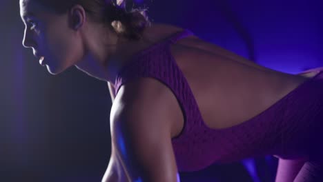 woman weightlifting in gym