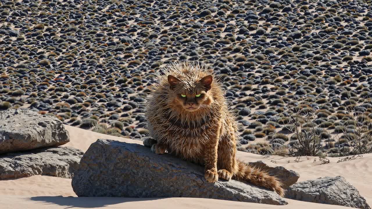 Spiky Desert Cat