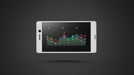 graph displayed on a smartphone