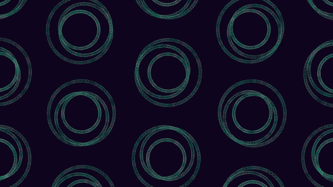 patrón circular azulado y negro con movimiento fluido