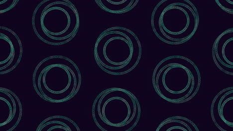 teal and black circular pattern with flowing motion