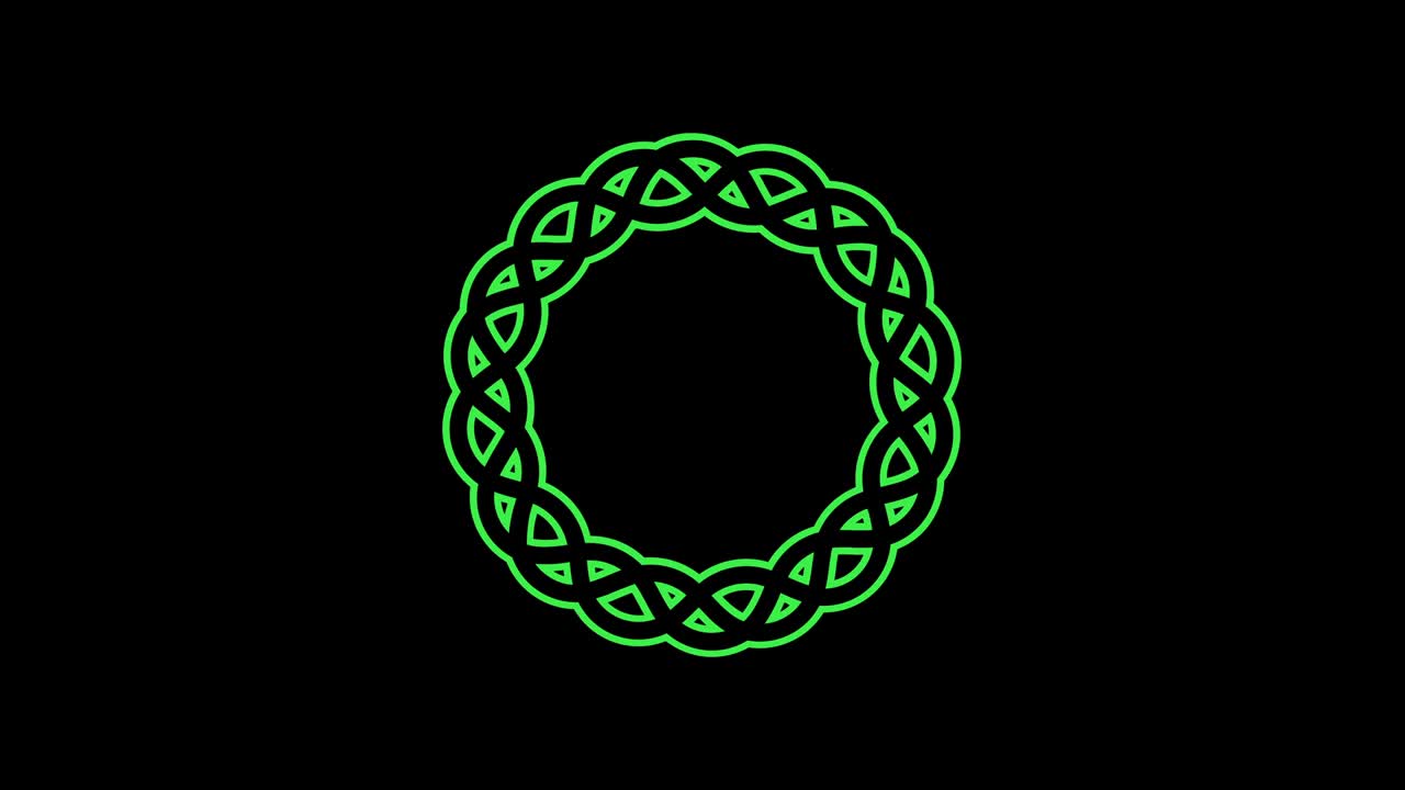 modelo compuesto de varios colores, en formato de video 16: 9.