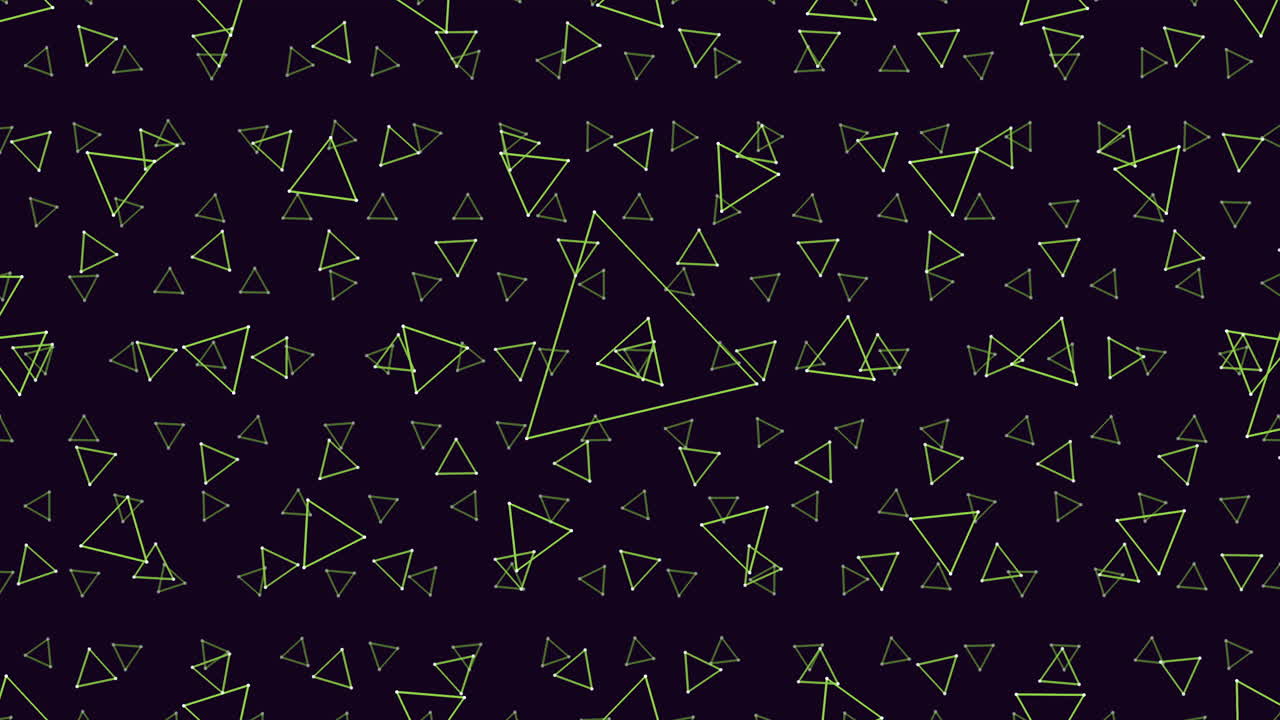 el patrón de triángulos de neón del arco iris en la galaxia oscura