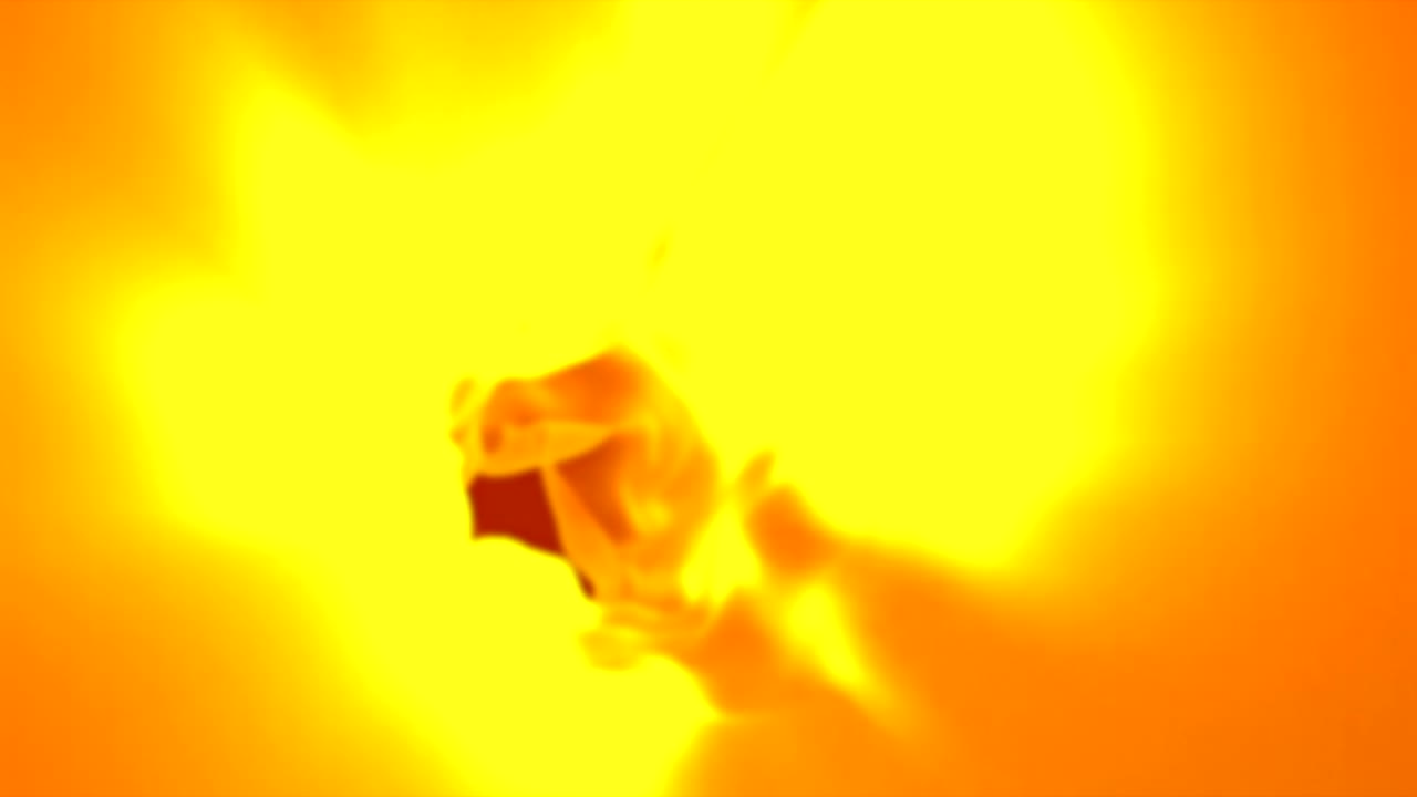 Tela abstracta naranja