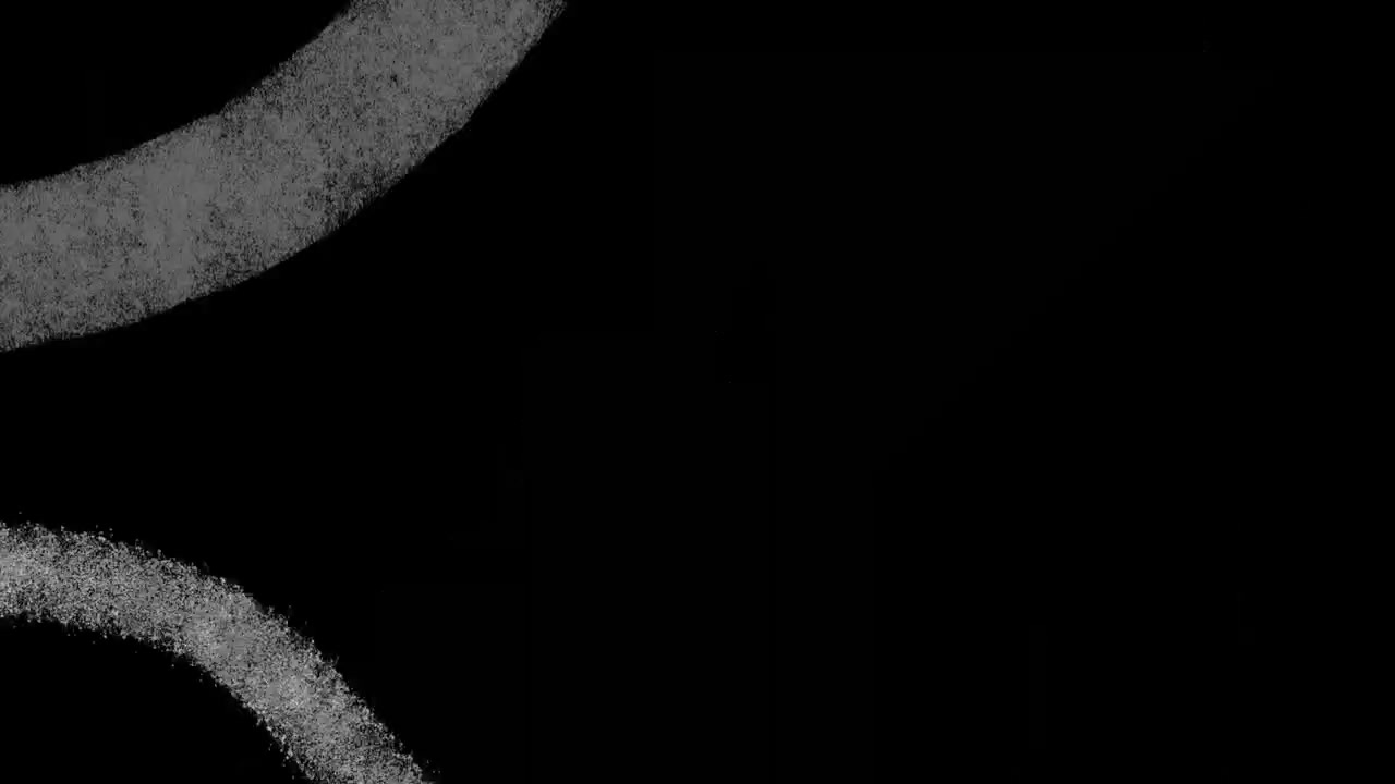 Animated Abstract White Lines Drawing on Black Background