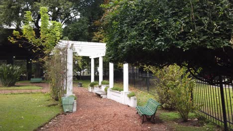 Panorámica-Del-Parque-Chacabuco-Verdor-Buenos-Aires-Argentina-Paisaje-Urbano