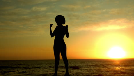 Fitness,-freedom-and-silhouette-with-a-sports