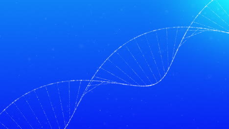 animation of dna structure against blue background