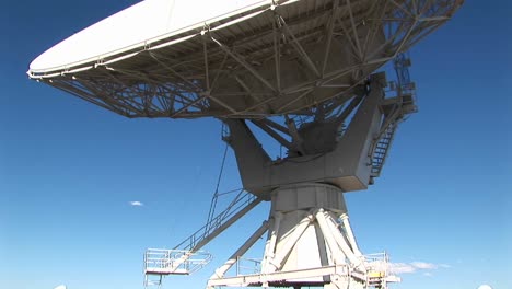 panup of a satellitedish at the national radio astronomy observatory in new mexico