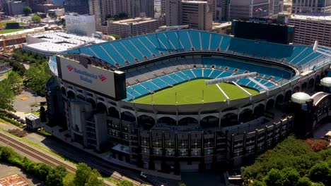 bank of america stadium arena for american sports in charlotte, north carolina - aerial