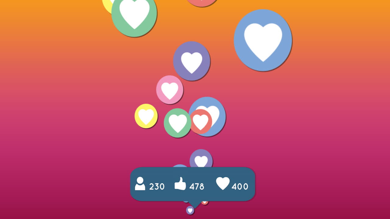 Aumento della popolarità sui social media 4k