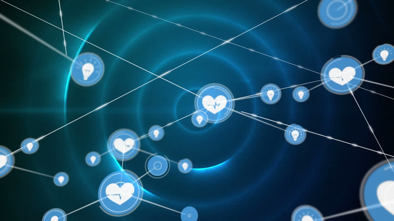 파란색 디지털 배경에서 움직이는 커 ⁇ 터