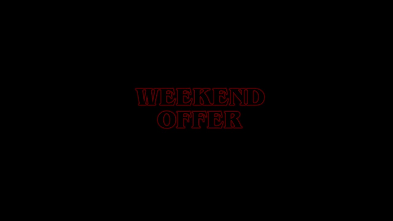 Stranger Things Title Themed Sales Promotional and Marketing Campaign Video can be Used for Promoting a Weekend Offer for Sales Promotion