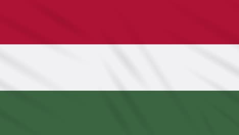 hungary flag waving cloth background, loop