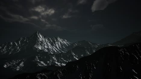 storm cloud over dolomites