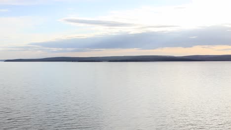 A giant lake in Yellowstone National Park