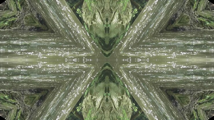 Greenery Kaleidoscope using forest imagery from Wissahickon Creek, Philadelphia, #41