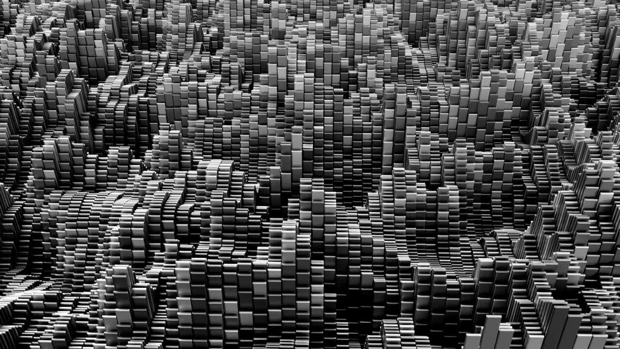 4K Abstract Blockchain Concept.