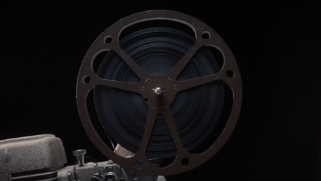 vintage film reel on projector