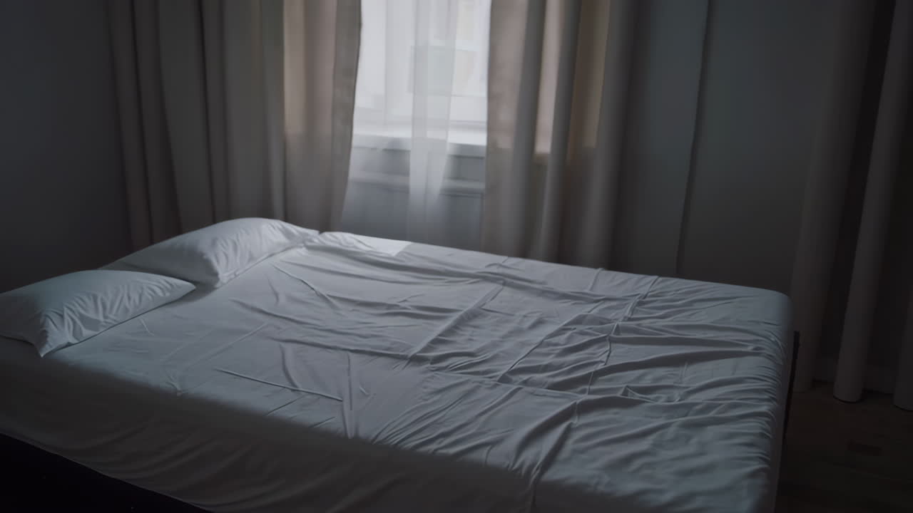 Empty Bedroom with Sunlight