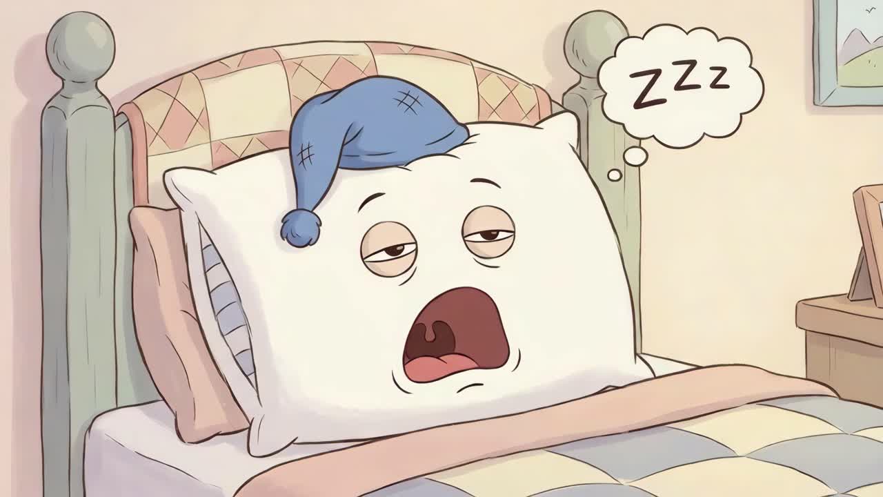 ベッドで眠る枕