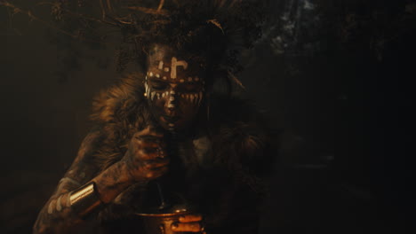 a witch in an old magical hut cast a curse