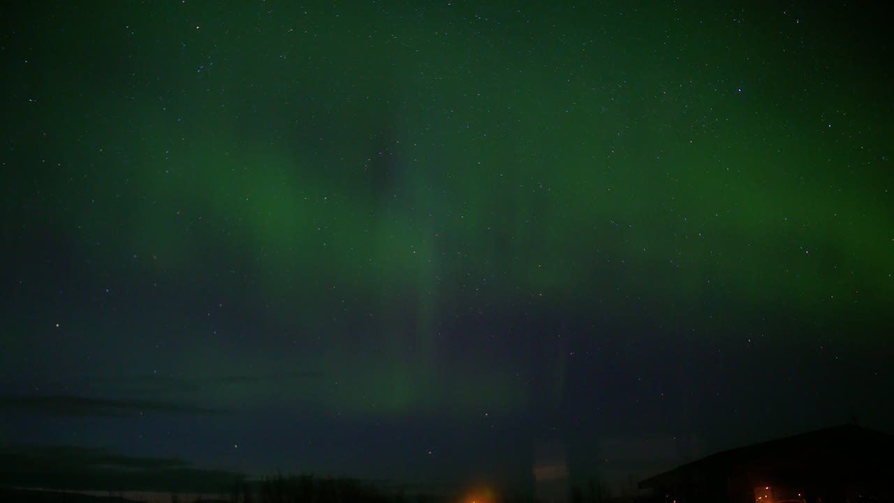 timelapse de la aurora boreal en islandia