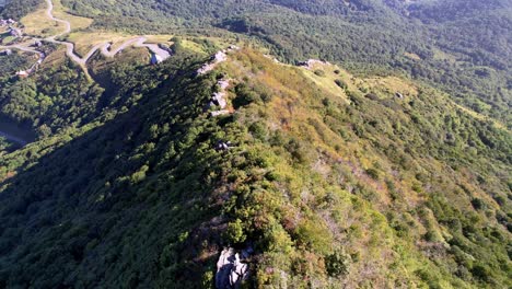 aerial-snake-mountain-ridgeline,-snake-mountain-north-carolina,-nc-near-boone-and-blowing-rock-nc,-north-carolina