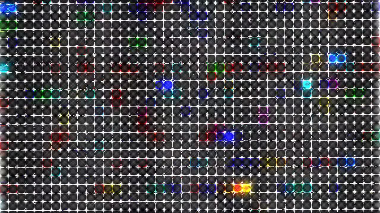 빛나는 밝은 선은 검은 바탕에 파동 움직임을 설정, 다채로운