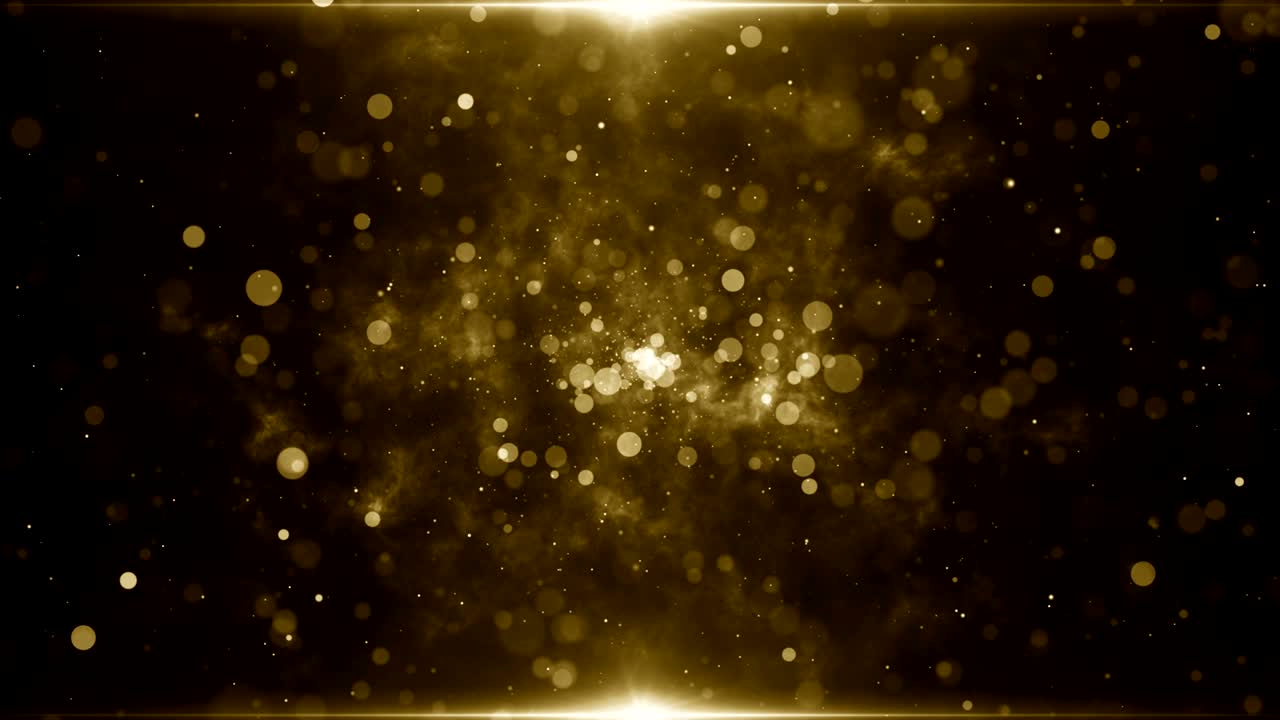 입자 금 반이는 보케상 먼지 추상적인 배경 루프
