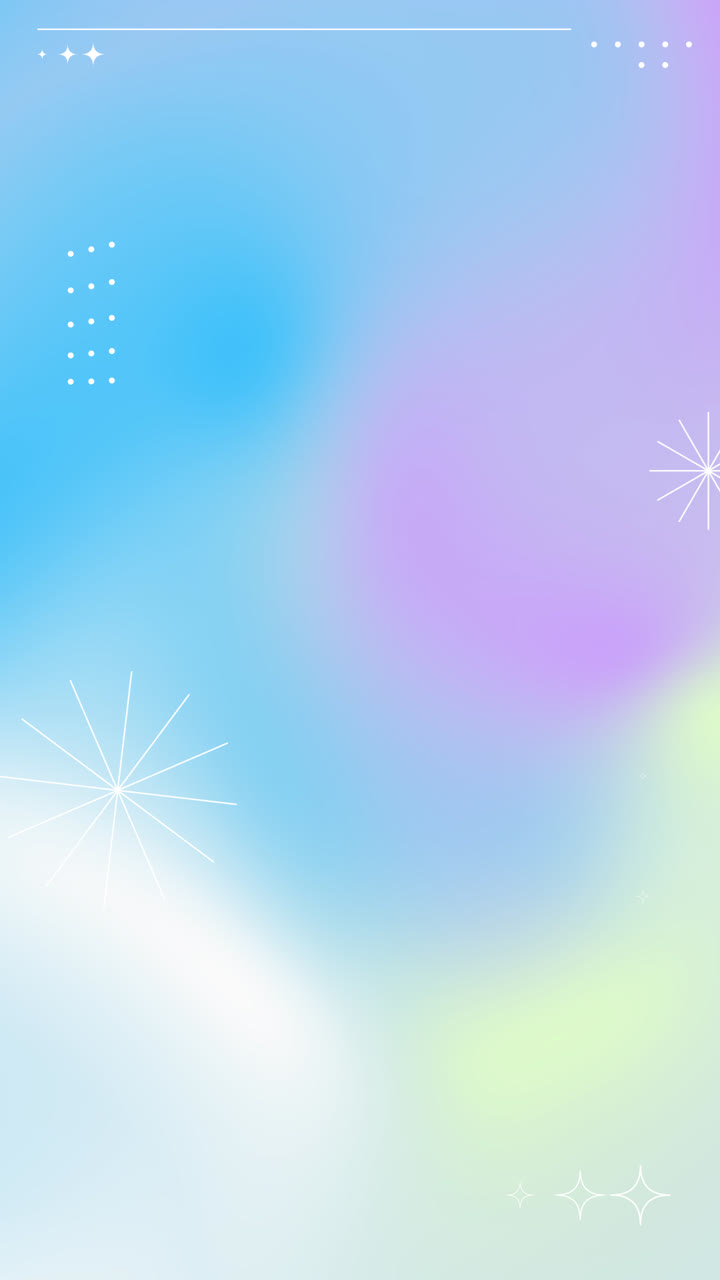 Pastel Gradient Background with Geometric Shapes