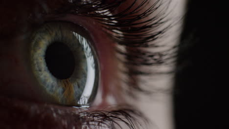 Nahaufnahme-Makro-Augenöffnung-Menschliche-Iris-Natürliche-Schönheit