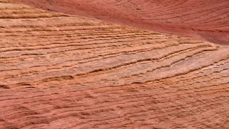 sandstone strate layers in zion national park dry canyon scenery, utah