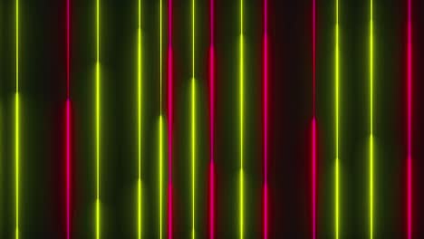 muchas líneas verticales de iluminación de neón, telón de fondo generado por computadora abstracta, renderizado en 3d