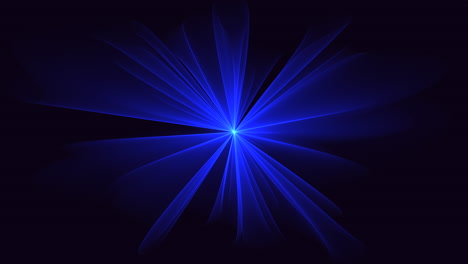 captivating blue light pattern radiating from center on black background