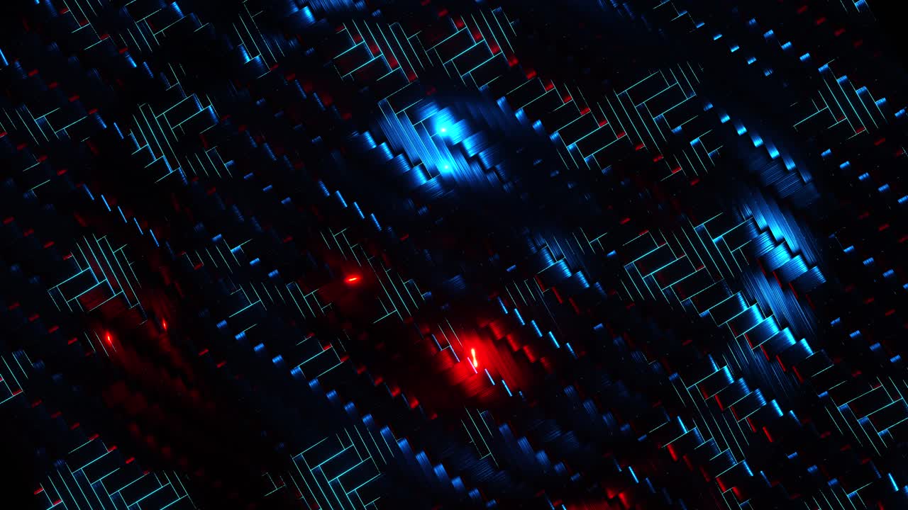 fondo de fibra de carbono azul-rojo. animación con bucles infinitos