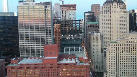 chicago west loop - aerial shot