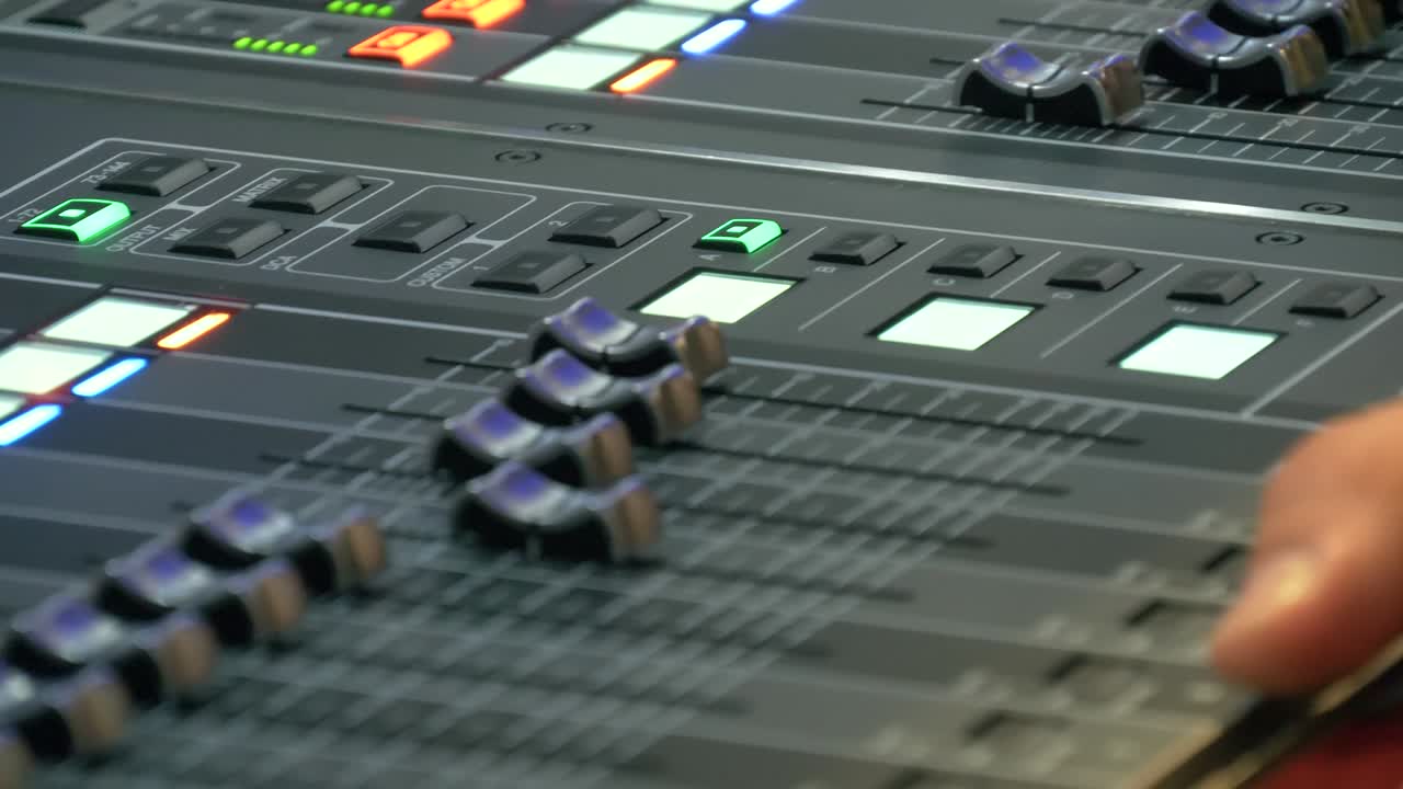 profesional del panel de control de sonido