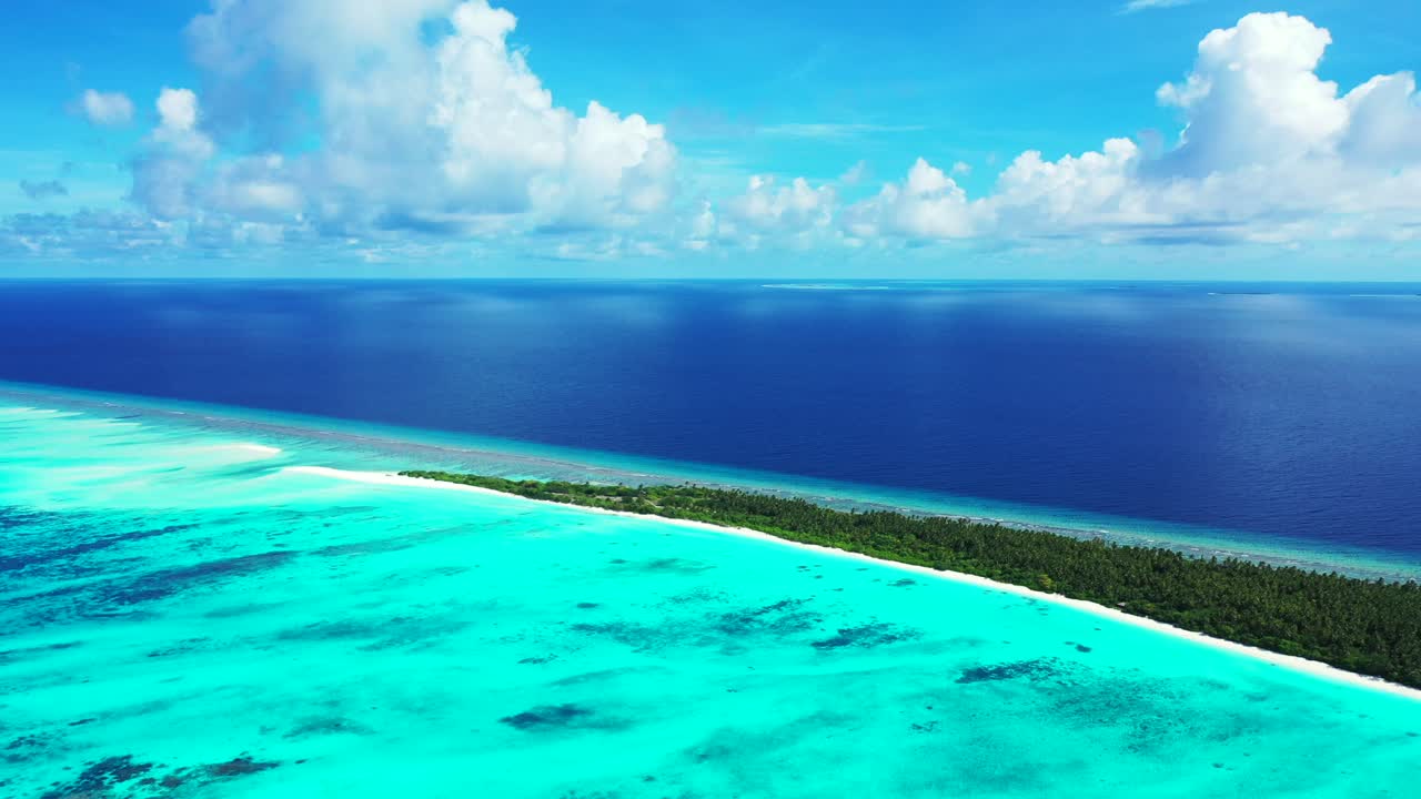 공중 열대 바다 경치