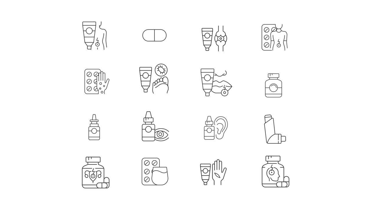 Medicine and Treatment Icons